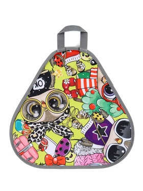 Ледянка мягкая треугольная Sova, лимонный, рисунок МИКС 10964225