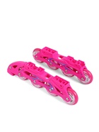 Коньки детские раздвижные BlackAqua, р. 30-33, для фитнеса, с роликовой платформой, мультиколор 10964198