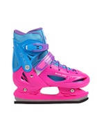 Коньки детские раздвижные BlackAqua, р. 34-37, для фитнеса, с роликовой платформой, мультиколор 10964199