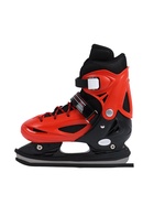 Коньки детские раздвижные BlackAqua, р. 30-33, для фитнеса, с роликовой платформой, красные, чёрные 10964201