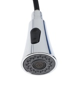 УЦЕНКА Смеситель для кухни ZEIN Z3710, вытяжной излив, аэратор 2 режима, ABS-пластик, хром - Фото 4