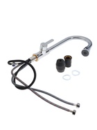 УЦЕНКА Смеситель для кухни ZEIN Z3710, вытяжной излив, аэратор 2 режима, ABS-пластик, хром - Фото 5