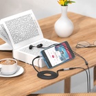 УЦЕНКА Кабель Hoco UPA20, Jack 3.5 мм (m) - Jack 3.5 мм (f), 1 м, нейлон, серый 10974381