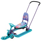 УЦЕНКА Снегокат «Тимка спорт 6» Малышарики, со спинкой, с родительской ручкой, белый, чёрный, ТС6/МШ1 Nika - Фото 8