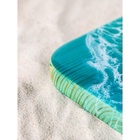 УЦЕНКА Доска разделочная авторская, с эпоксидной пищевой смолой,17×38×2.5 см, цельный кедр, рис. МИКС 7 - Фото 2