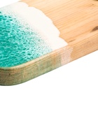 УЦЕНКА Доска разделочная авторская, с эпоксидной пищевой смолой,17×38×2.5 см, цельный кедр, рис. МИКС 7 - Фото 9