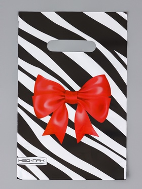 Пакет "Бантик", полиэтиленовый с вырубной ручкой, 20х30 см, 30 мкм (комплект 100 шт)