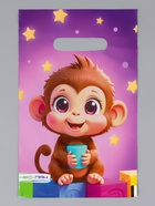 Пакет "Обезьянка", полиэтиленовый с вырубной ручкой, 20х30 см, 30 мкм 10958831
