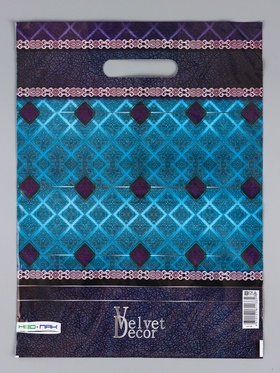 Пакет «Декор», полиэтиленовый с вырубной ручкой 30?40 см, 60 мкм (комплект 25 шт)