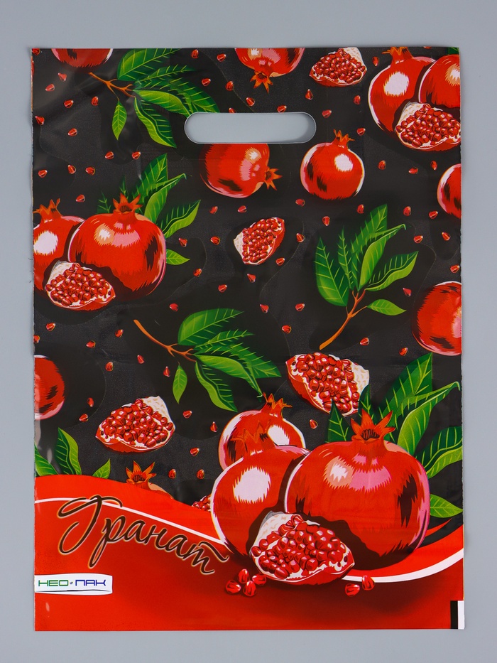 Пакет «Гранат», полиэтиленовый с вырубной ручкой 30×40 см, 60 мкм - Фото 1