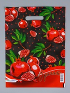 Пакет "Гранат , полиэтиленовый с вырубной ручкой 30х40 см, 60 мкм (комплект 25 шт) - фото 64219368