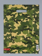 Пакет "Камуфляж , полиэтиленовый с вырубной ручкой 30х40 см, 60 мкм 10958837