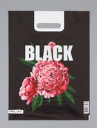 Пакет «Пионы», полиэтиленовый с вырубной ручкой 30×40 см, 60 мкм - Фото 2