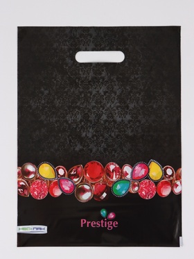 Пакет «Престиж», полиэтиленовый с вырубной ручкой 30×40 см, 60 мкм