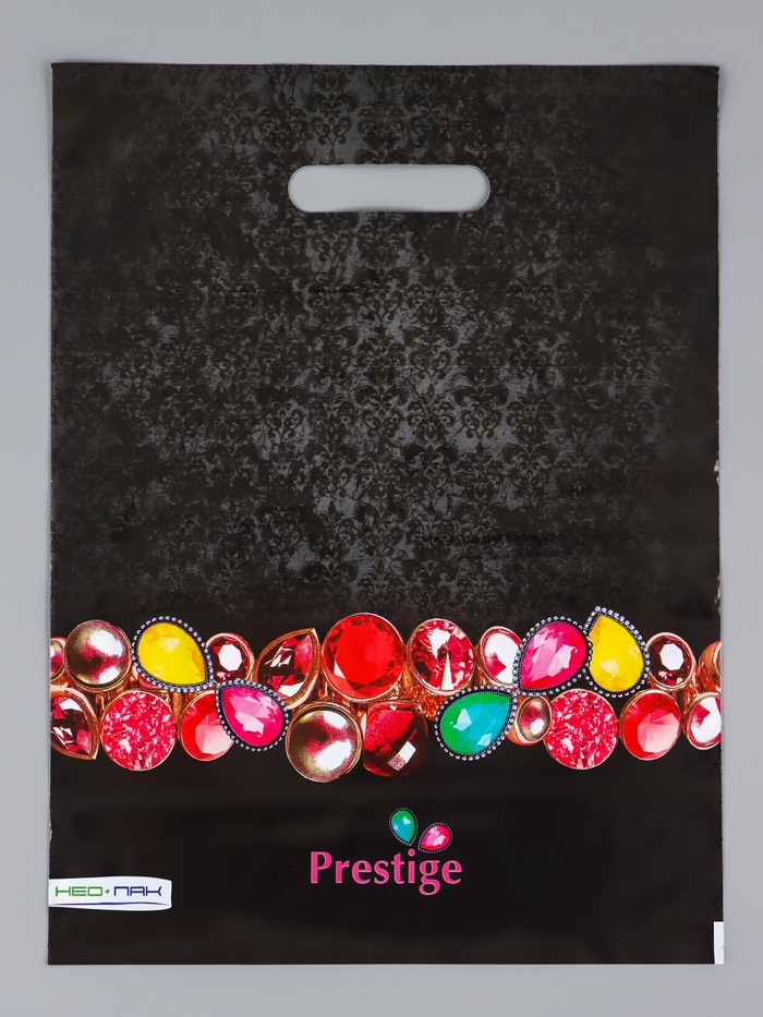 Пакет «Престиж», полиэтиленовый с вырубной ручкой 30×40 см, 60 мкм - Фото 1