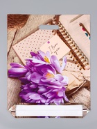 Пакет «Крокусы», полиэтиленовый с вырубной ручкой, 37×46 см, 30 мкм - Фото 2