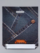 Пакет "Джинсы , полиэтиленовый с вырубной ручкой 38х45 см, 60 мкм 10958864