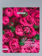 Пакет "Розовые бутоны, полиэтиленовый с вырубной ручкой, 38х45 см, 60 мкм 10958867