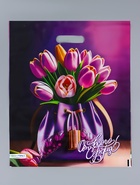 Пакет "Сумочка, полиэтиленовый с вырубной ручкой 38х45 см, 60 мкм 10958869