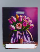 Пакет "Сумочка, полиэтиленовый с вырубной ручкой 38х45 см, 60 мкм 10958869