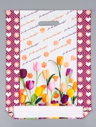 Пакет подарочный «Для тебя», полиэтиленовый с вырубной ручкой, 38×47 см, 60 мкм - Фото 2