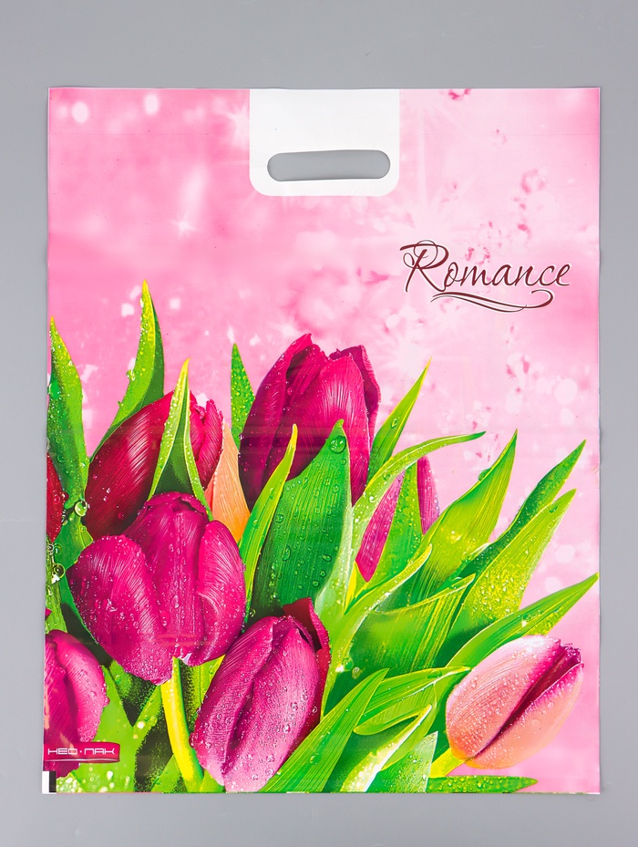 Пакет «Romance», полиэтиленовый с вырубной ручкой проруб. 41×51×4 80 мкм - Фото 1