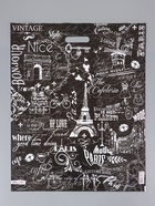 Пакет «Париж», полиэтиленовый с вырубной ручкой 50×60 см, 100 мкм - Фото 2