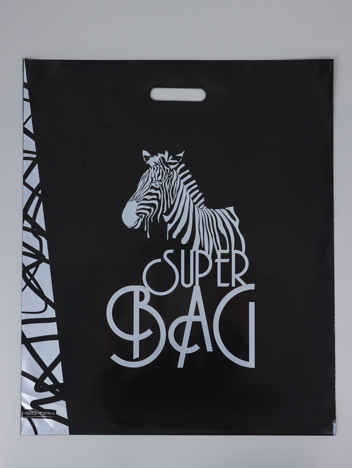 Пакет «БЭГ», полиэтиленовый с вырубной ручкой 50×60 см, 100 мкм - Фото 1