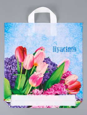 Пакет «Гиацинт», полиэтиленовый с петлевой ручкой 38?40 см, 40 мкм (комплект 25 шт)