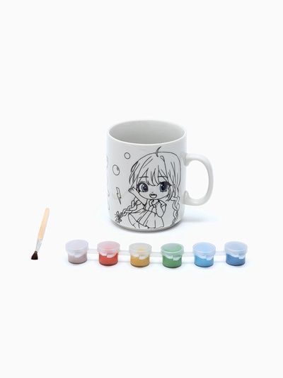 Кружка под роспись «Милые друзья», набор для творчества
