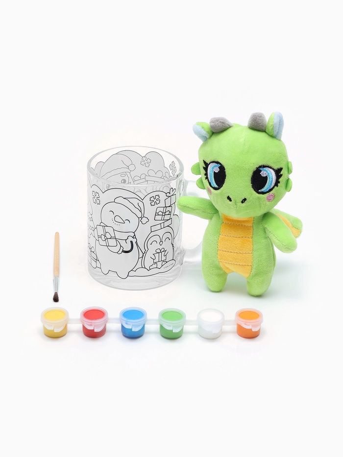 Кружка под роспись «Дед мороз», набор для творчества - Фото 1