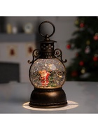 УЦЕНКА Фигура светодиодная «Дед Мороз» 11×11×19 см, от батареек 3хАА, USB, музыка, свечение тёплое белое 10974572