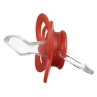 УЦЕНКА Соска - пустышка ортодонтическая, силикон, +6 мес., с держателем, цвет вишневый 10974579