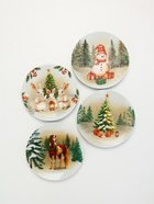 Посуда новогодняя «Новый Год», набор 4 предмета: тарелка - фото 23600357