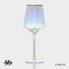 УЦЕНКА Набор бокалов для вина 6 шт. «Дарио» 500 мл, 10×25 см, перламутровый - Фото 2