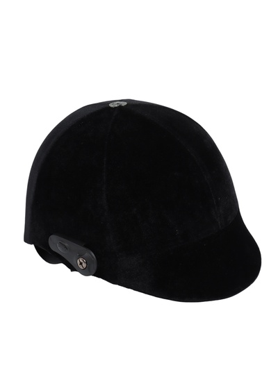 УЦЕНКА Шлем для верховой езды, бархат, одноразмерный, бархатный, черный