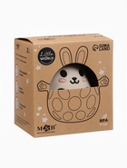 Прорезыватель погремушка «Зайка», силиконовый, 12.5 см, бежевый - Фото 2