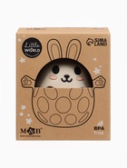 Прорезыватель погремушка «Зайка», силиконовый, 12.5 см, бежевый - фото 65461421