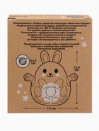 Прорезыватель погремушка «Зайка», силиконовый,12,5 см, розовый - Фото 15