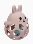 Прорезыватель погремушка «Зайка», силиконовый,12,5 см, розовый - Фото 7