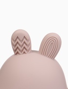 Прорезыватель погремушка «Зайка», силиконовый,12,5 см, розовый - фото 65461433