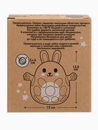 Прорезыватель погремушка «Зайка», силиконовый, 12.5 см, серо-голубой - Фото 18