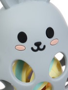 Прорезыватель погремушка «Зайка», силиконовый, 12.5 см, серо-голубой - фото 65461449