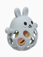 Прорезыватель погремушка «Зайка», силиконовый, 12.5 см, серо-голубой - Фото 7