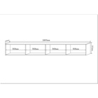 УЦЕНКА Тумба под ТВ подвесная Инфинити, 2400×330×330, Белый/ Белый матовый МДФ - Фото 2