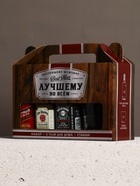 Чистое счастье Набор мужской: 3 мини Виски и стакан для виски 10898667