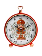 Часы настенные интерьерные «Щелкунчик», настольные, бесшумные, плавный ход, 26×32 см, красные - Фото 4