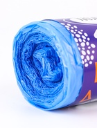 Мешки для мусора 120 л ПНД, толщина 10 мкм, 20 шт. в рулоне, синие - Фото 2