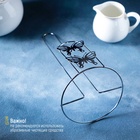 УЦЕНКА Подставка под бумажные полотенца Доляна «Бабочки», 13×13×27 см, цвет хром - Фото 6