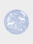 УЦЕНКА Тарелка 24 см мелкая ф.707 «универсал» «Зимний лес»(белый) - Фото 2